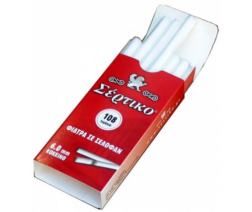 Σέρτικο Φιλτράκια Κόκκινο - Slim - Τιμή: 0,38€