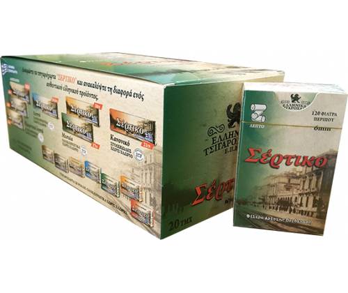 Σέρτικο Φιλτράκια Πράσινο - Slim 20τεμ. - Τιμή: 8,80€