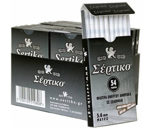 Σέρτικο Φιλτράκια - Pocket Άνθρακας - Ultra Slim - 20τεμ. - Τιμή: 5,35€