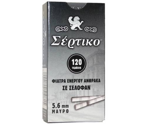 Σέρτικο Φιλτράκια - Άνθρακας - Ultra Slim - 20τεμ. - Τιμή: 10,10€