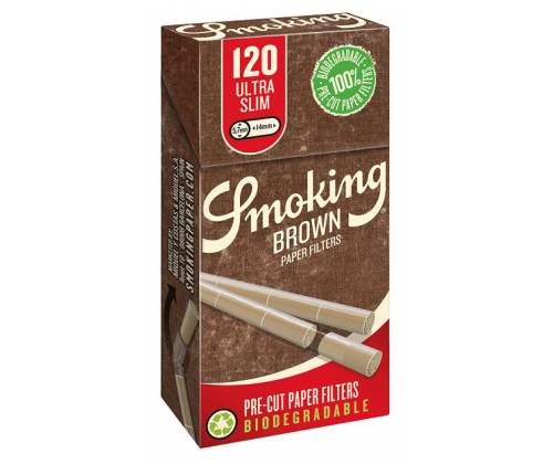 Smoking Φιλτράκια Ακατέργαστο Ultra Slim 5.7mm 120φ. - Τιμή: 0,65€