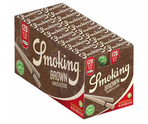 Smoking Φιλτράκια Ακατέργαστο Ultra Slim 5.7mm 120φ. - Τιμή: 0,65€