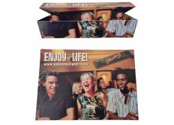 Smoking Χάρτινο Δισκάκι Stand Card Postal - Σχέδιο Enjoy Life