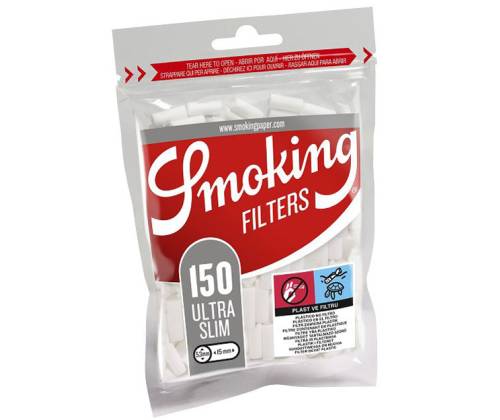 Smoking Filters Tips Extra Slim 5.3mm 150f. - Price: 0,75€