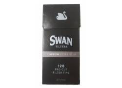 SWAN Φιλτράκια Carbon Ανθρακας - Extra Slim 120φ.