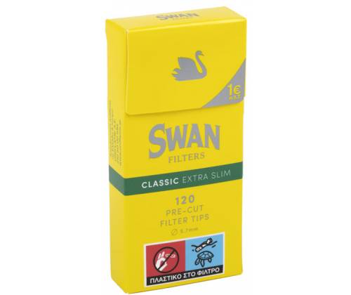 SWAN Φιλτράκια Κίτρινο - Extra Slim - Τιμή: 0,42€
