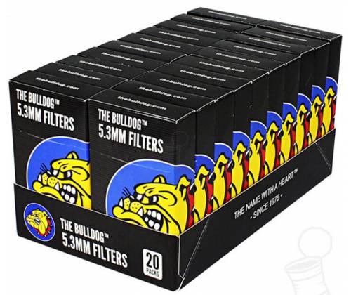 The Bulldog Φιλτράκια σε κουτί Μαύρο - Ultra Slim 20τεμ. - Τιμή: 30,00€