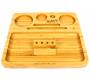 Raw Bamboo Rolling Tray (22x21cm) -  Price: 19,90€