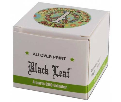Black Leaf Grinder Smoking For Peace 54mm Aluminium - 4 Parts -  Price: 16,50€