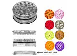 Grinder Τρίφτης Πλαστικός 60mm - 3 Parts (βιδωτή βάση)