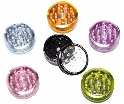 Amsterdam Grinder Τρίφτης 50mm Αλουμίνιο - 2 parts (με παράθυρο) 05023MIX - Τιμή: 6,20€