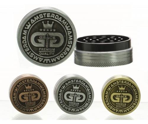Grace Grinder Τρίφτης 50mm - 2 parts (μεταλλικός) BN-22MIX - Τιμή: 5,90€