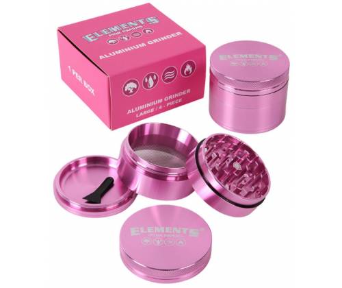 Elements Grinder Τρίφτης Pink 63mm Aluminium - 4 Parts - Τιμή: 19,50€