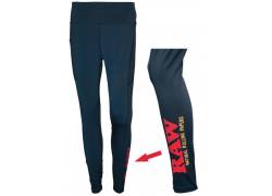RAW High Waisted Leggings - Ελαστικό Κολάν Μαύρο