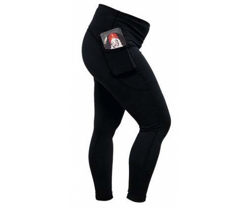 RAW High Waisted Leggings - Ελαστικό Κολάν Μαύρο - Τιμή: 39,90€