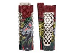 V-Syndicate Grinder - Θήκη για Αναπτήρα Clipper Μεγάλο | Spark & Grind Σχέδιο Lion