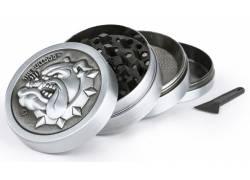 The Bulldog Amsterdam Grinder Μεταλλικό Ασημί 50mm - 4 Parts NEW DESIGN