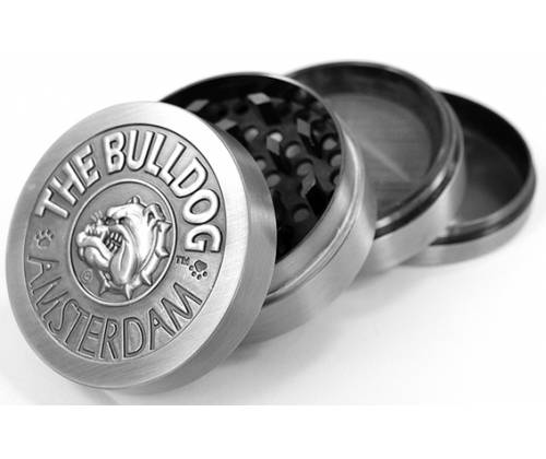 The Bulldog Amsterdam Grinder Μεταλλικό Ασημί 50mm - 4 Parts - Τιμή: 20,00€