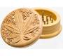 Grinder Τρίφτης Ξύλινο Leaf - 2 Parts - Τιμή: 3,50€
