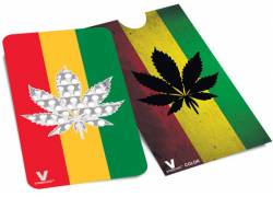 V-syndicate Credit Card Grinder Σχέδιο Rasta Leaf