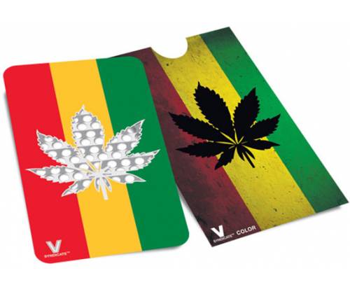 V-syndicate Credit Card Grinder Σχέδιο Rasta Leaf - Τιμή: 4,60€