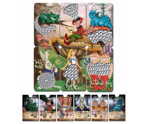 V-syndicate Credit Card Grinder Σχέδιο Alice in Grinderland Collection - Συλλογή 6 τεμ. - Τιμή: 24,50€