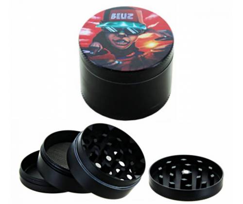 Grinder Τρίφτης Aluminium Beuz «DJ Beuz» 50mm - 4 Parts - Τιμή: 18,60€