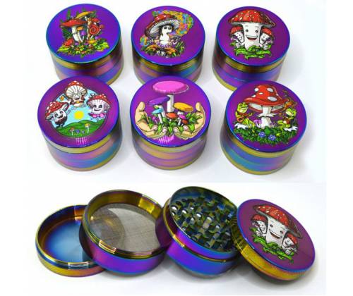 Atomic Grinder Τρίφτης  Mushrooms 55mm - 4 Parts - Τιμή: 14,50€