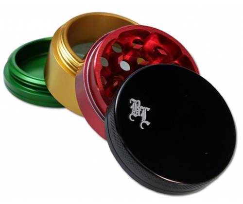 Black Leaf Grinder Τρίφτης Rasta 49mm Aluminium - 4 Parts - Τιμή: 12,50€