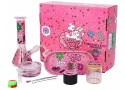 Bong Σετ «Baked Bunny» με Bong, Δίσκο, Grinder, Σταχτοδοχείο και Βάζο Αποθήκευσης