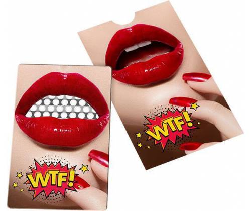 V-syndicate Credit Card Grinder Σχέδιο Lips - Τιμή: 5,40€