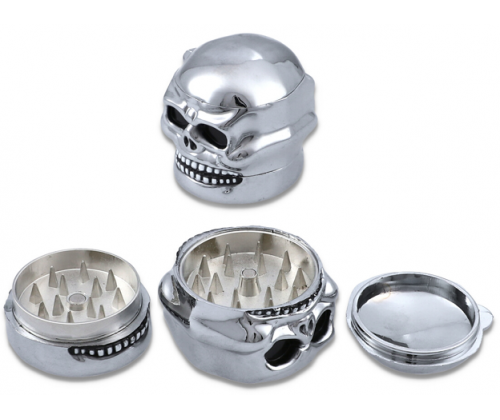 Grinder Τρίφτης Καπνού Μεταλλικός MD Skull 48mm - 3 Parts - Τιμή: 5,80€