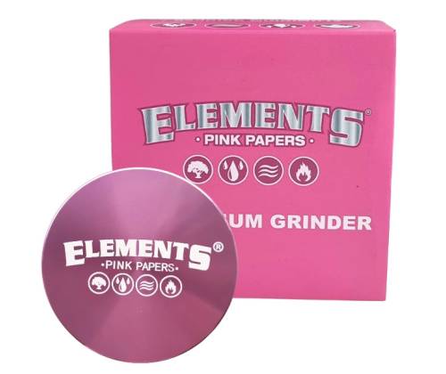 Elements Grinder Τρίφτης Pink 55mm Aluminium - 4 Parts - Τιμή: 19,50€