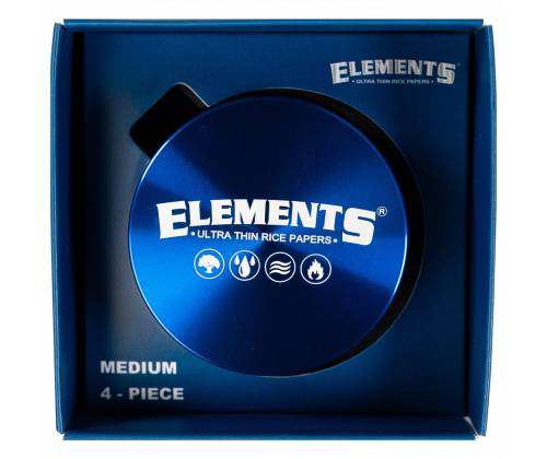Elements Grinder Τρίφτης Μπλε Medium 55mm Aluminium - 4 Parts - Τιμή: 18,50€