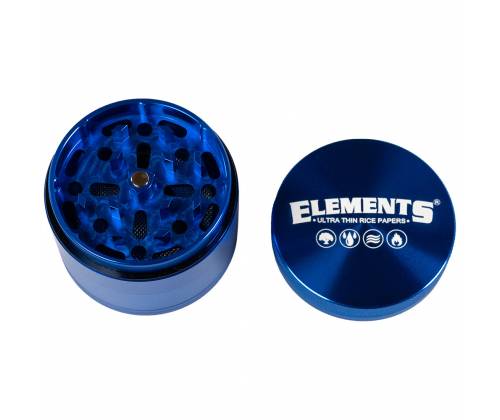Elements Grinder Τρίφτης Μπλε Medium 55mm Aluminium - 4 Parts - Τιμή: 18,50€