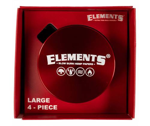 Elements Grinder Τρίφτης Κόκκινο Large 61mm Aluminium - 4 Parts - Τιμή: 19,50€