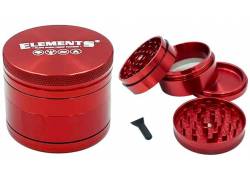 Elements Grinder Τρίφτης Κόκκινο Medium 55mm Aluminium - 4 Parts