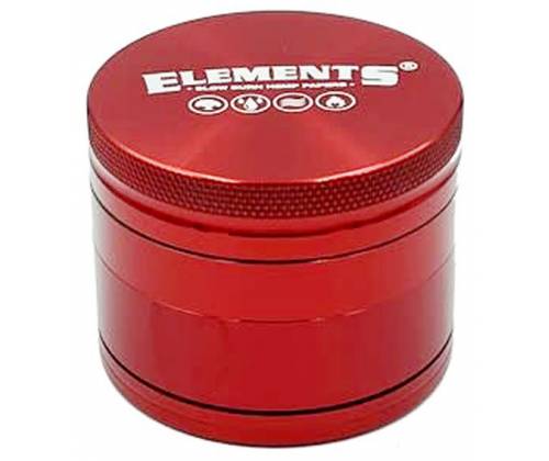Elements Grinder Τρίφτης Κόκκινο Medium 55mm Aluminium - 4 Parts - Τιμή: 18,50€