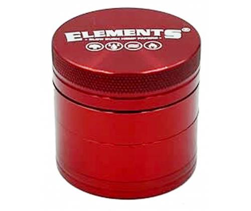 Elements Grinder Τρίφτης Κόκκινο Mini 38mm Aluminium - 4 Parts - Τιμή: 17,50€