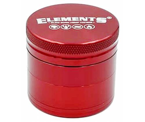 Elements Grinder Τρίφτης Κόκκινο Small 49mm Aluminium - 4 Parts - Τιμή: 17,50€