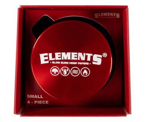 Elements Grinder Τρίφτης Κόκκινο Small 49mm Aluminium - 4 Parts - Τιμή: 17,50€