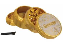 Greengo Grinder Τρίφτης Χρυσό 50mm Aluminium - 4 Parts