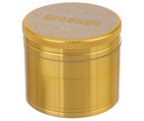 Greengo Grinder Τρίφτης Χρυσό 50mm Aluminium - 4 Parts - Τιμή: 16,90€