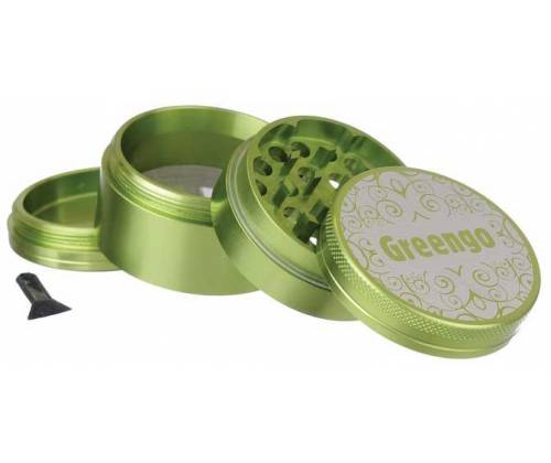 Greengo Grinder Τρίφτης Πράσινο 50mm Aluminium - 4 Parts - Τιμή: 16,90€