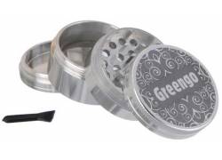 Greengo Grinder Τρίφτης Ασημί 50mm Aluminium - 4 Parts