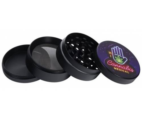 Neon Lights Grinder Τρίφτης Αλουμινίου 50mm - 4 Parts - Τιμή: 9,90€