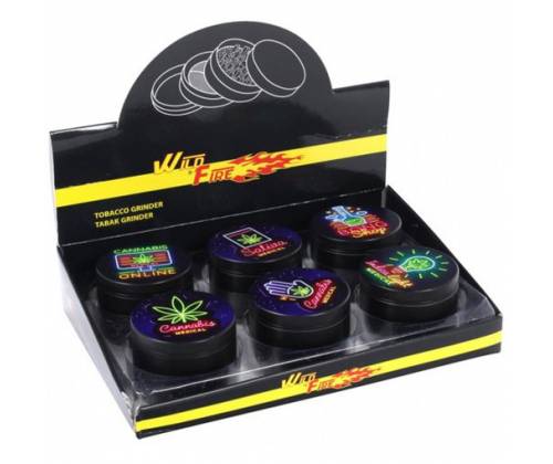 Neon Lights Grinder Τρίφτης Αλουμινίου 50mm - 4 Parts - Τιμή: 9,90€