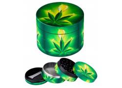 Grinder Τρίφτης Green Leaf 50mm Aluminium - 4 Parts