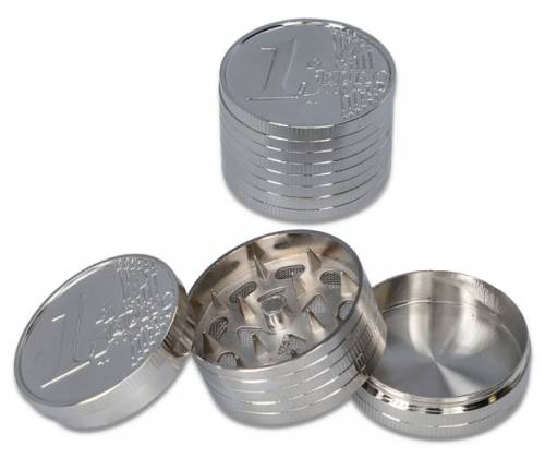Grinder Τρίφτης Καπνού Μεταλλικός MD One Euro 40mm - 3 Parts - Τιμή: 6,50€