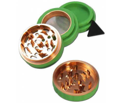 Grinder Τρίφτης Σιλικόνη + Αλουμίνιο 63mm 4 Parts - Διάφορα Χρώματα - Τιμή: 14,50€